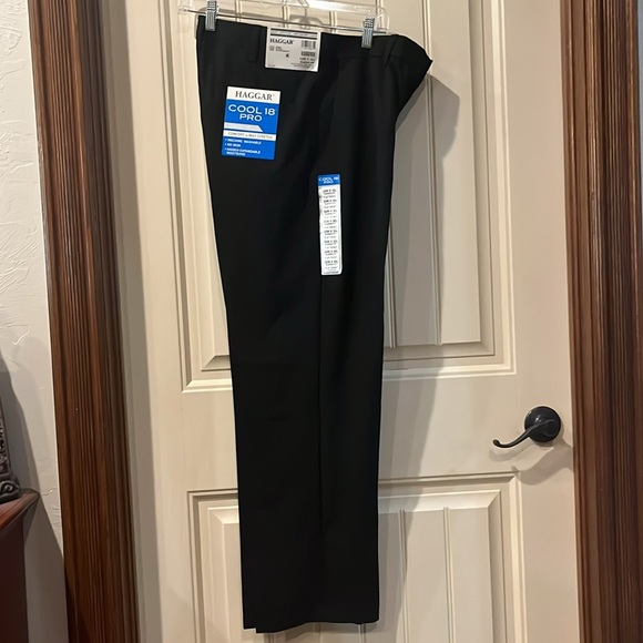 NWT Haggar Cool 18 Pro Black Pants size 32W X 30L - Picture 3 of 6